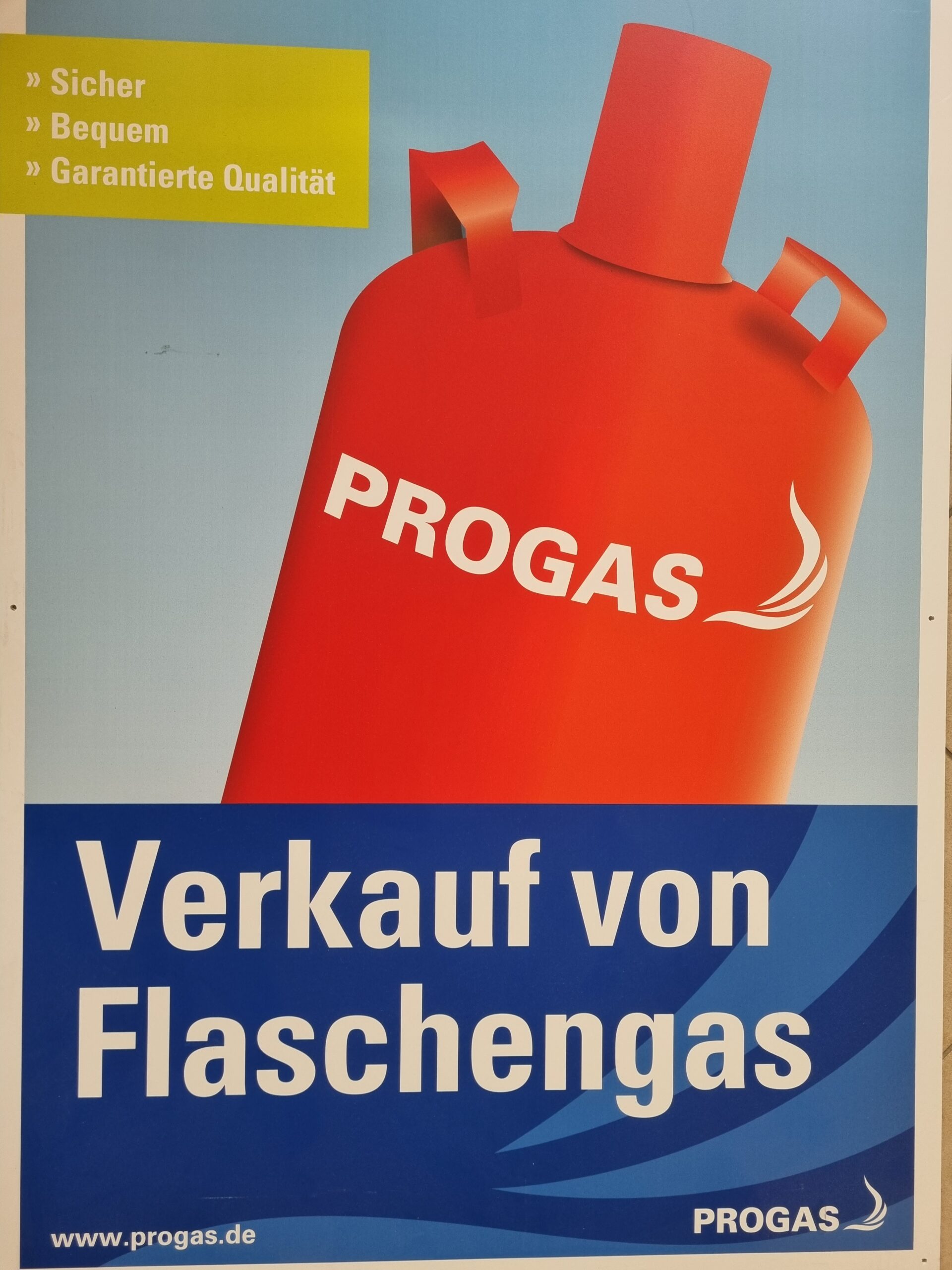 Verkauf von Flaschengas